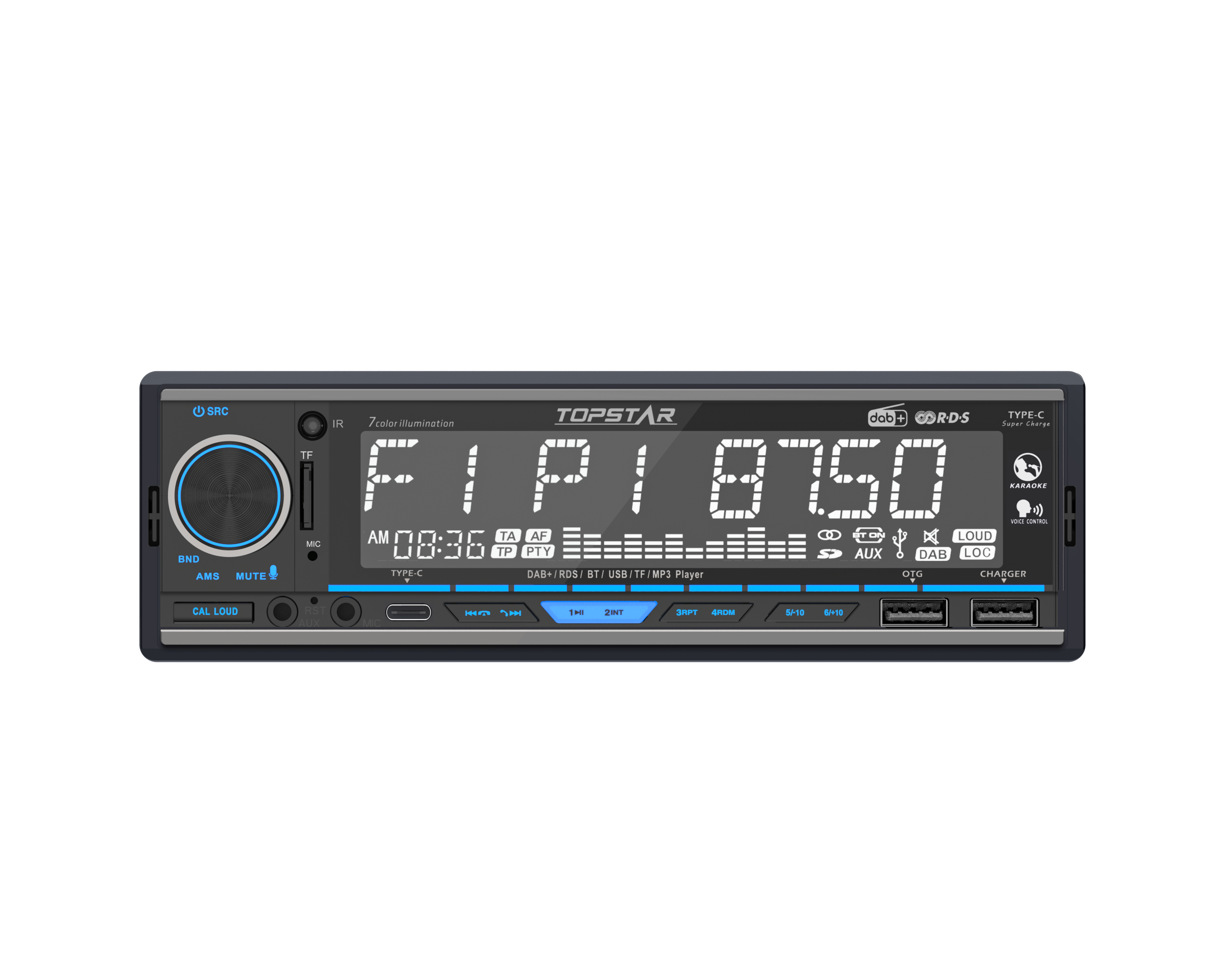 One Din Car Stereo with BT Function