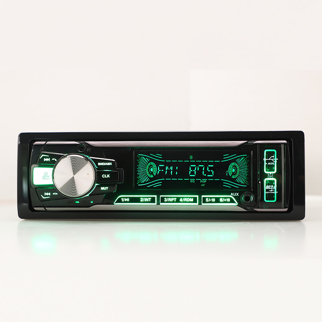 Fixed Panel Player Car Stereo Car Video Car Audio Multi Color One DIN FM Car MP3 Player with Dual USB
