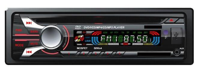 One DIN Fixed Panel Car Audio DVD Player