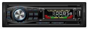 FM Transmitter Audio One DIN Fixed Panel Car MP3 Player Car Receiver with ID3 Tag