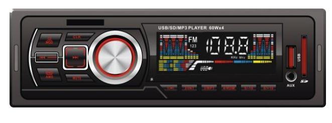 Fixed Panel Car MP3 Stereo Player Ts-1787f