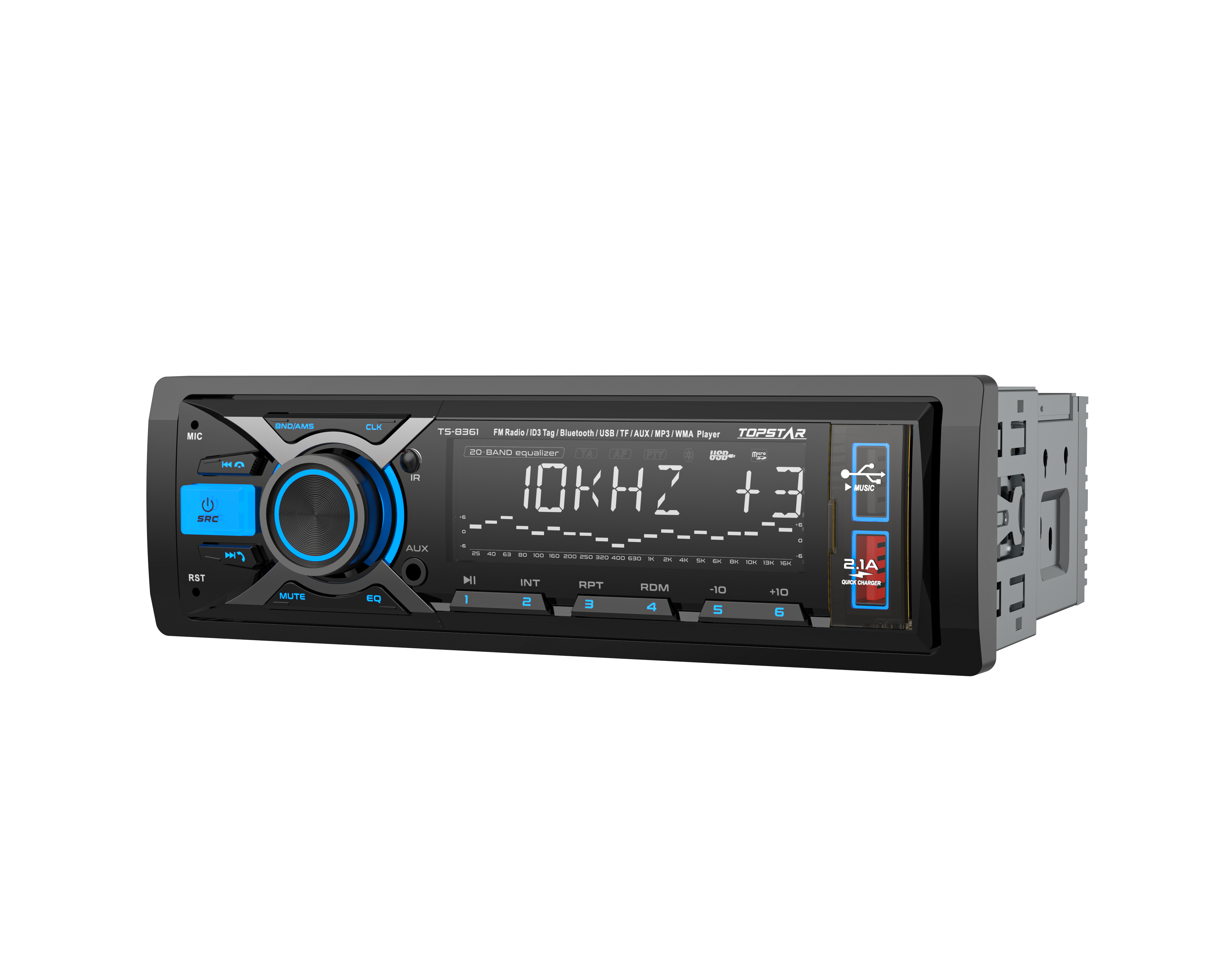 One Din Car MP3 Audio with Remote Control